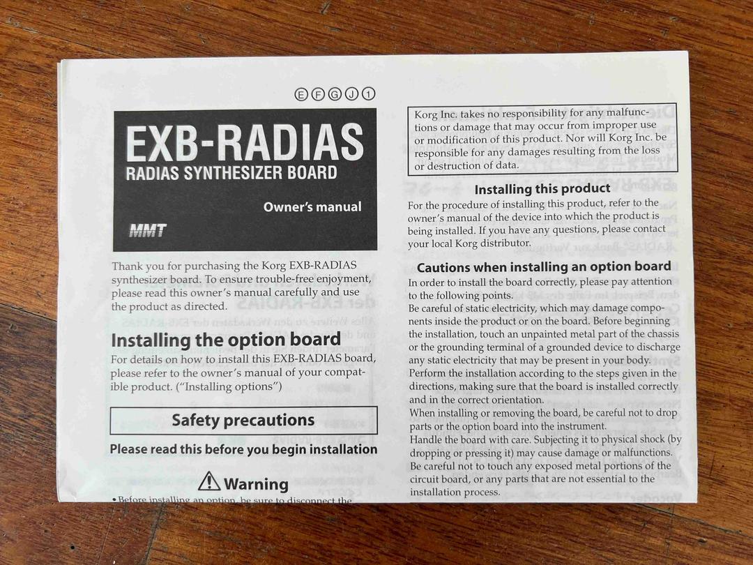 Korg -  EXB-RADIAS