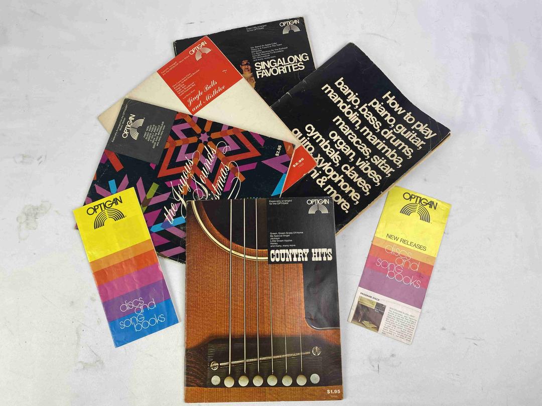 Optigan -  huge disc and book lot