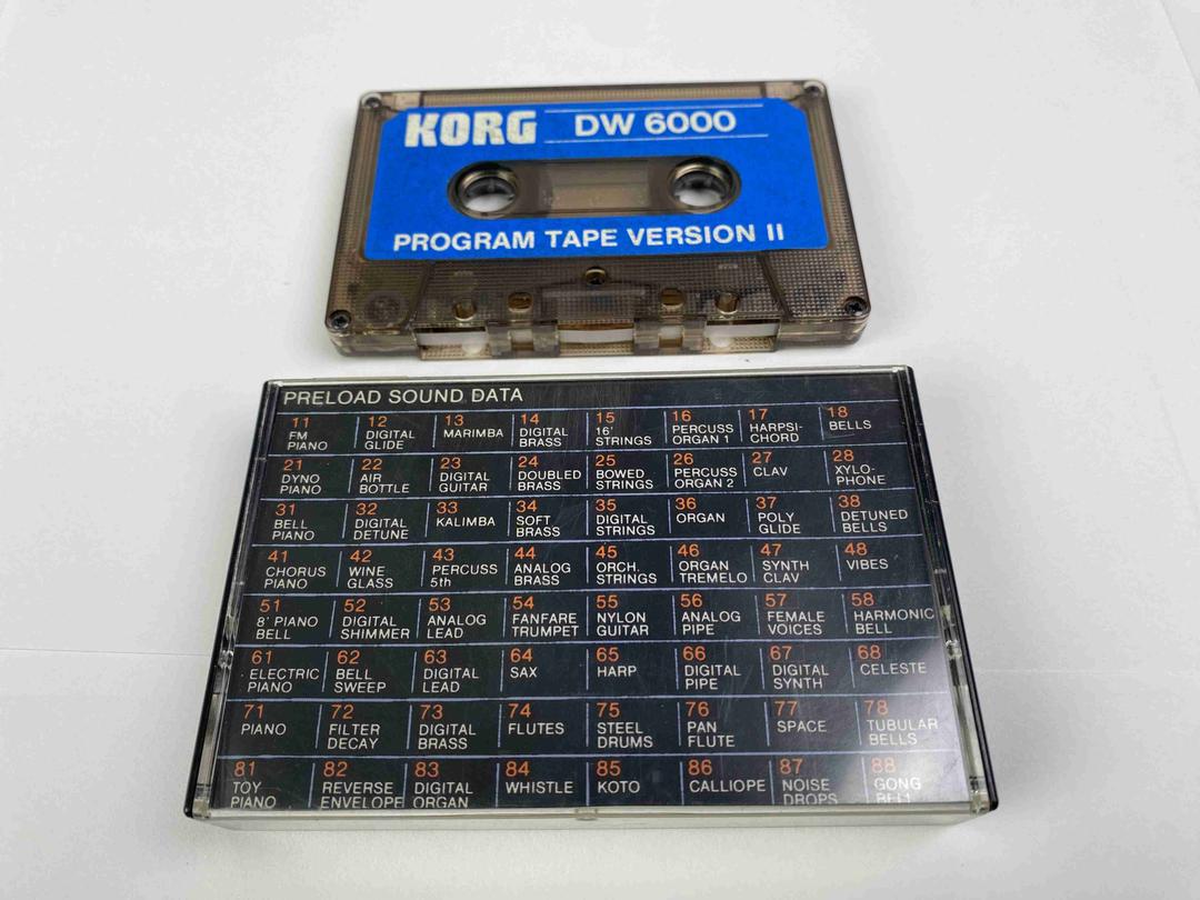 Korg - DW-6000 Program Cassette Tape Version II