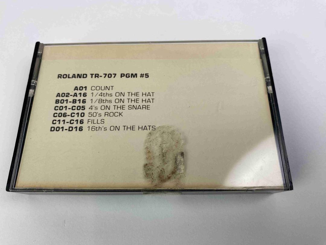 Roland - TR-707 Program Data Cassette Tape no 5
