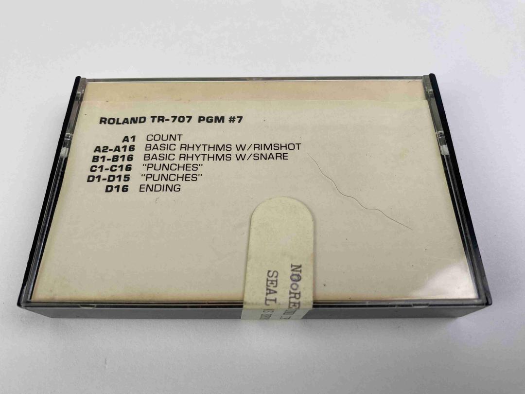 Roland - TR-707 Program Data Cassette Tape no 7