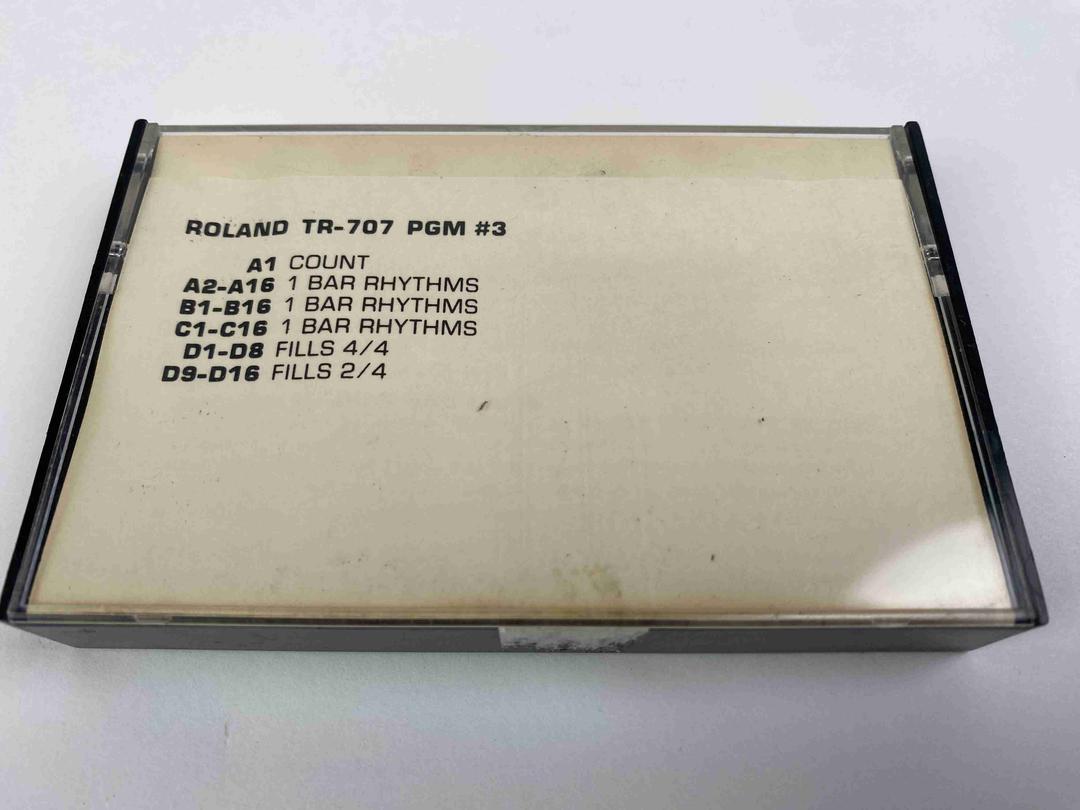 Roland - TR-707 Program Data Cassette Tape no 3