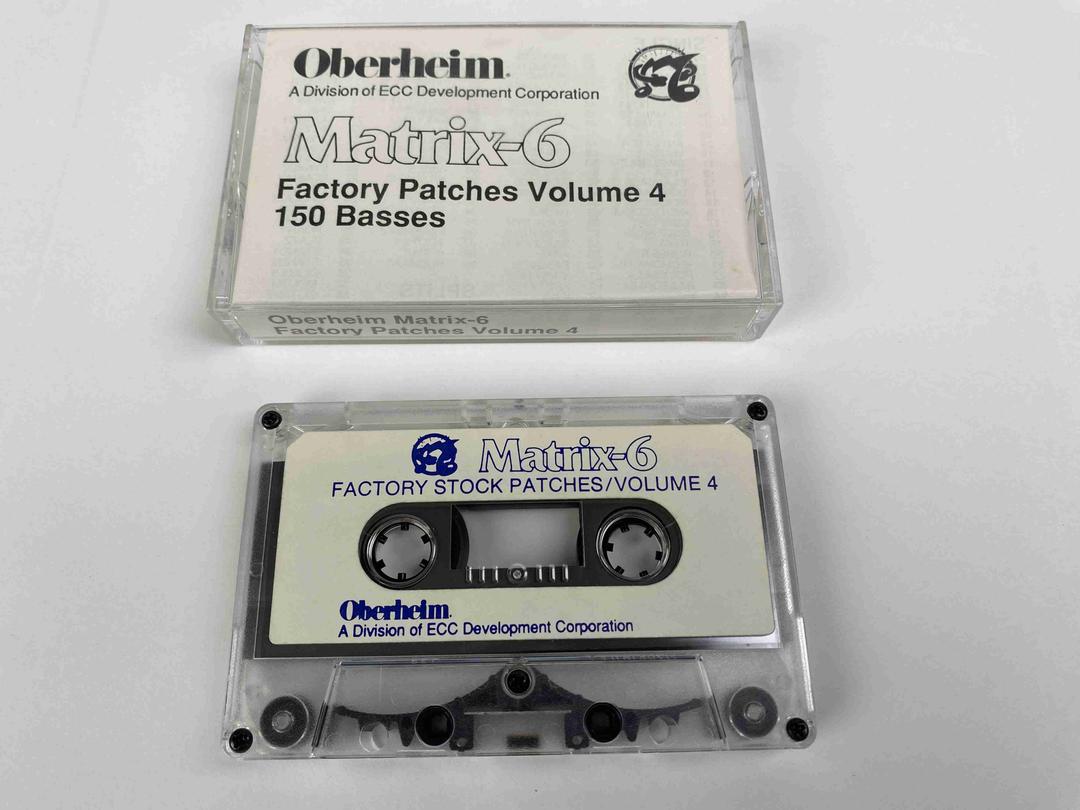 Oberheim - Matrix-6 Factory Stock Patches Volume 4 - 150 Basses Data Cassette Tape