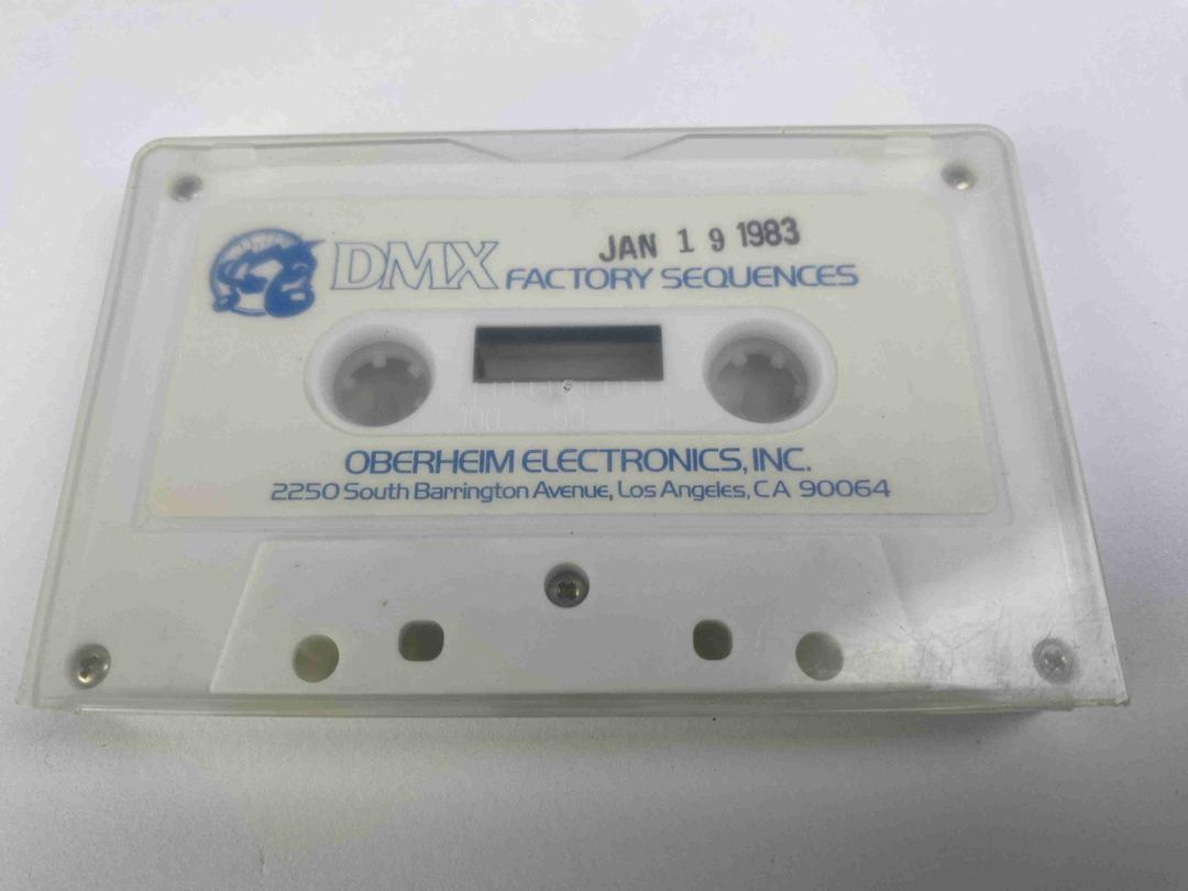 Oberheim -  DMX Factory Sequences Data Cassette Tape
