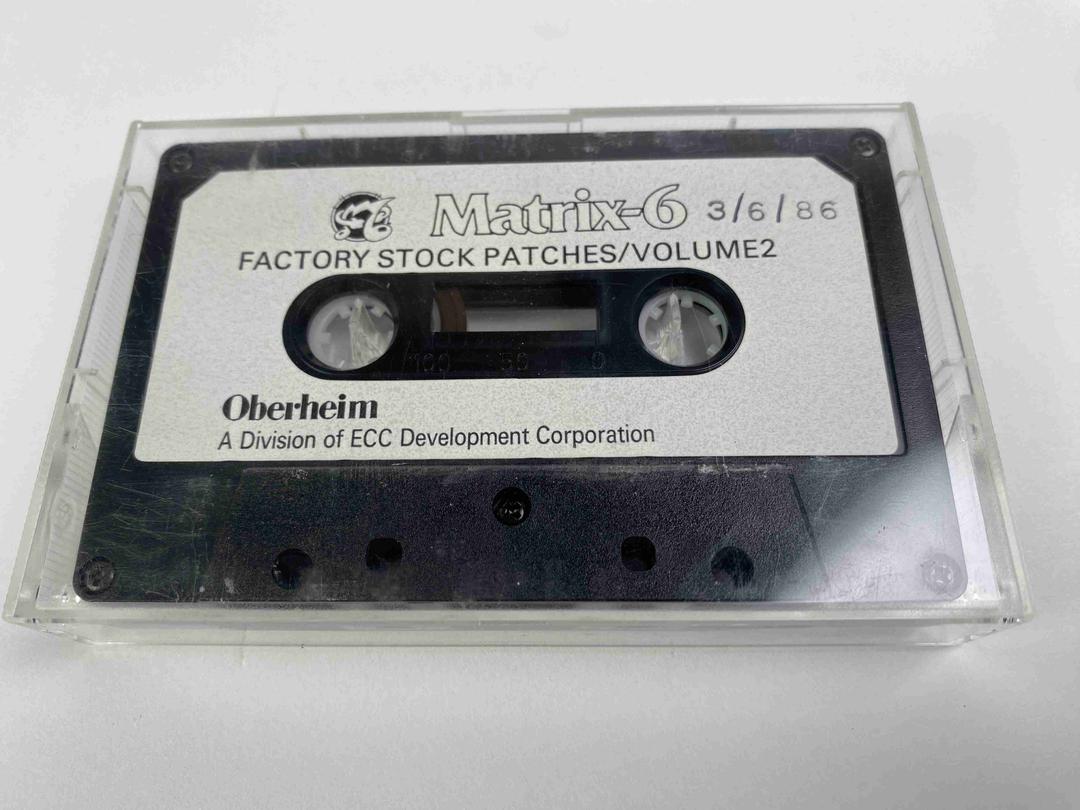 Oberheim - Matrix-6 Factory Stock Patches Volume 2 Data Cassette Tape
