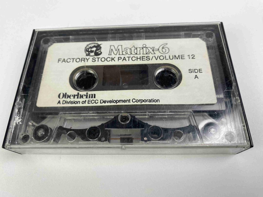 Oberheim -  Matrix-6 Factory Stock Patches Volume 12 Data Cassette Tape