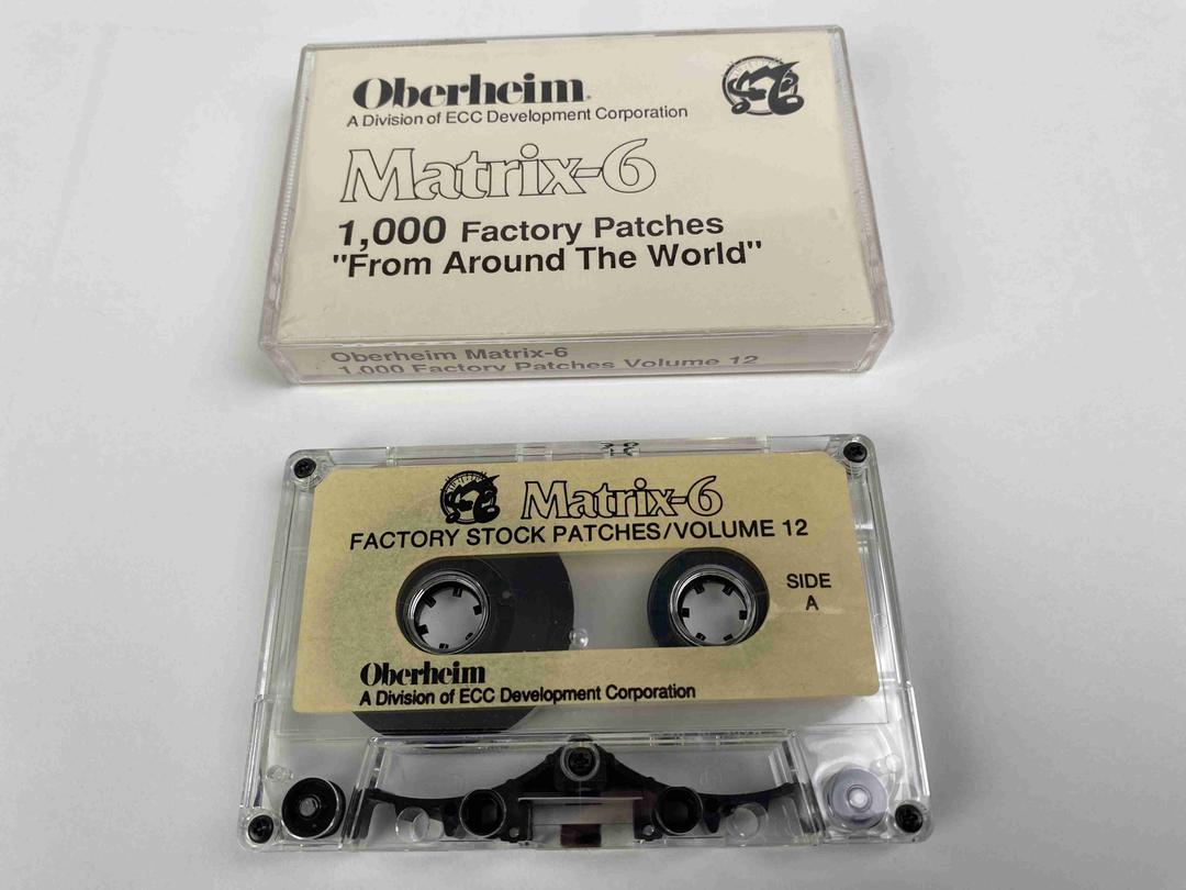 Oberheim -  Matrix-6 Factory Stock Patches Volume 12 Data Cassette Tape