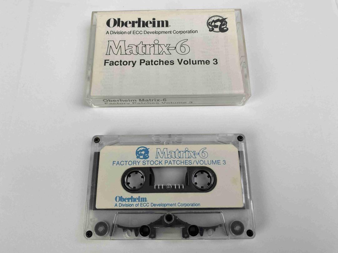 Oberheim -  Matrix-6 Factory Stock Patches Volume 3 Data Cassette Tape