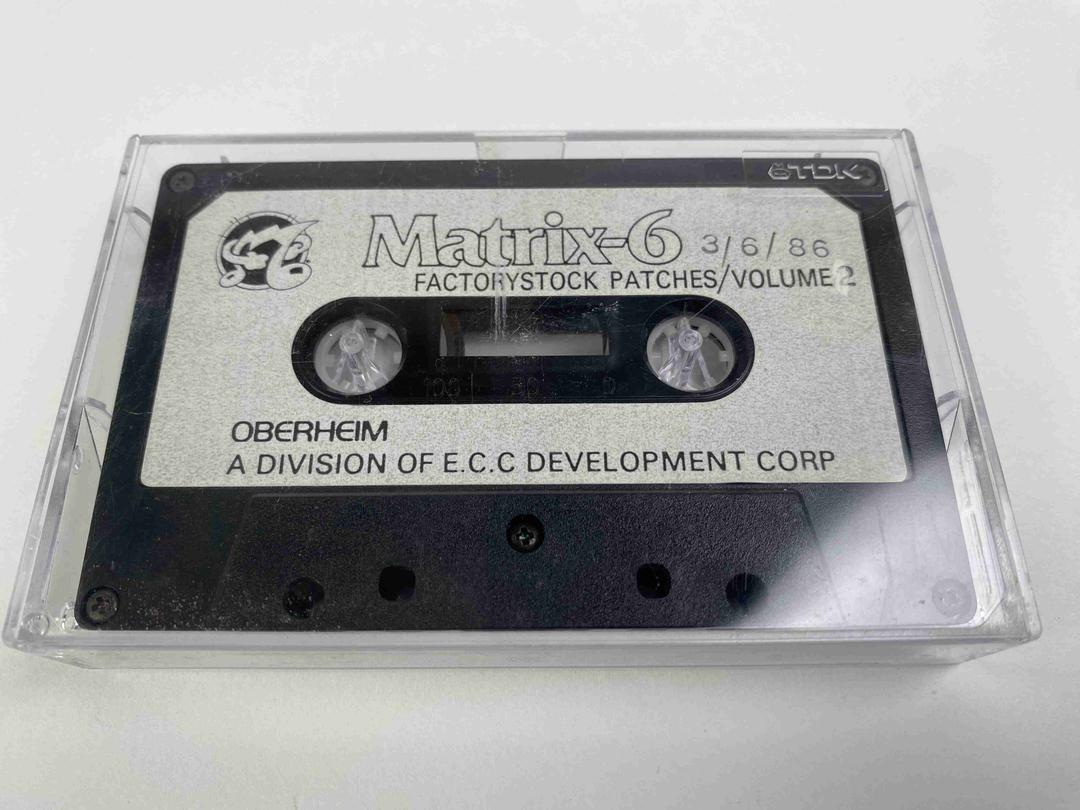 Oberheim -  Matrix-6 Factory Stock Patches Volume 2 Data Cassette Tape