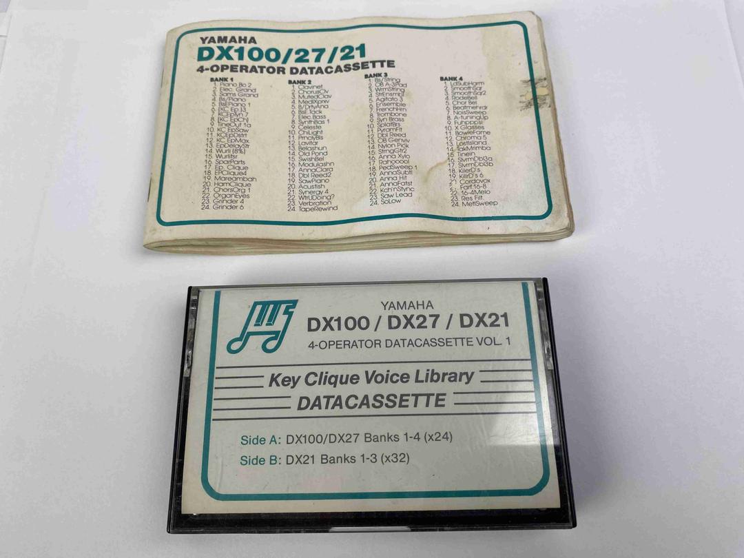Yamaha - DX100/27/21 Data Cassette Tape Volume 1