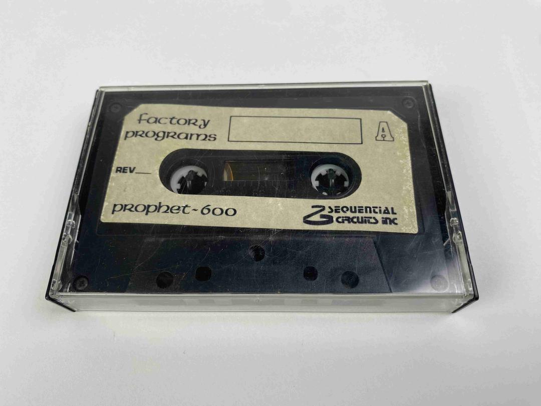 Sequential Circuits -  Prophet 600 Factory Programs Data Cassette Tape