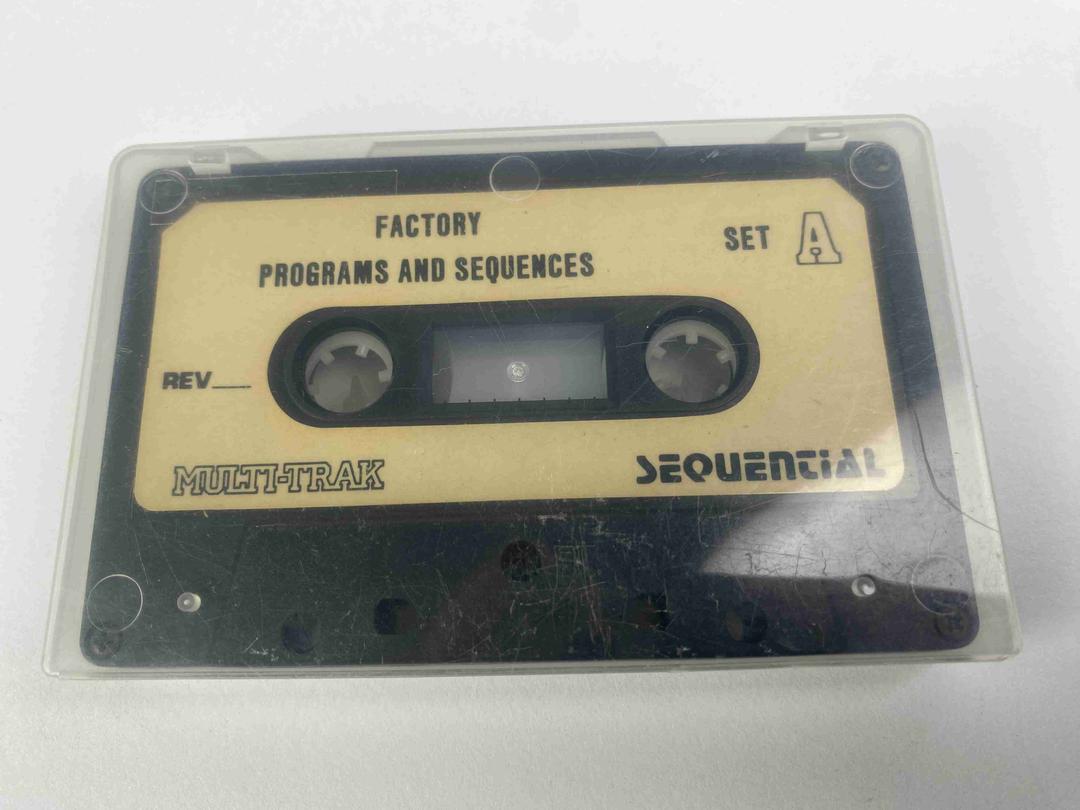 Sequential Circuits - Multi-Trak Factory Programs Data Cassette Tape