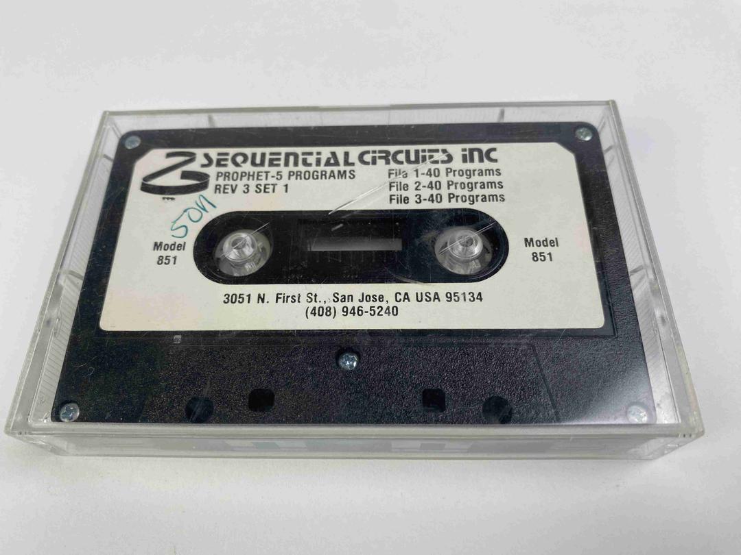 Sequential Circuits - Prophet 5 Programs Rev 3 Set 1 Data Cassette Tape